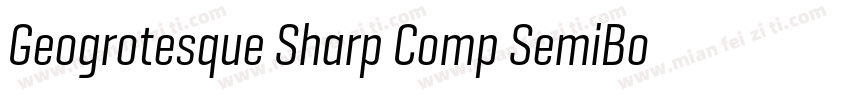 Geogrotesque Sharp Comp SemiBold字体转换